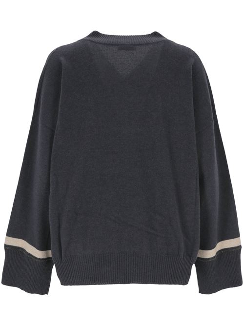 Prussian blue cashmere knit BRUNELLO CUCINELLI | M12191202CJC73